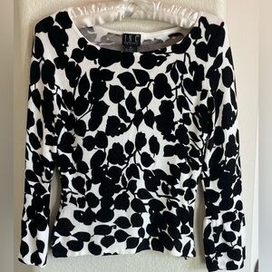 INC International Concepts Monochrome Leaf Sweater